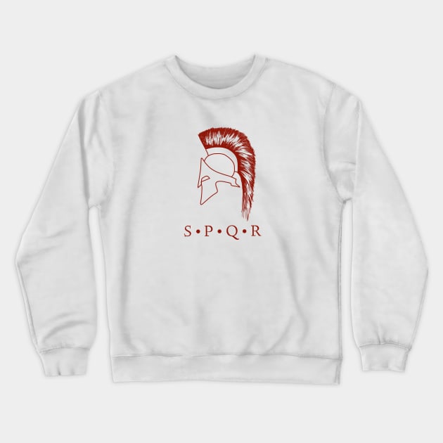 Spqr centurion helmet Crewneck Sweatshirt by pepques